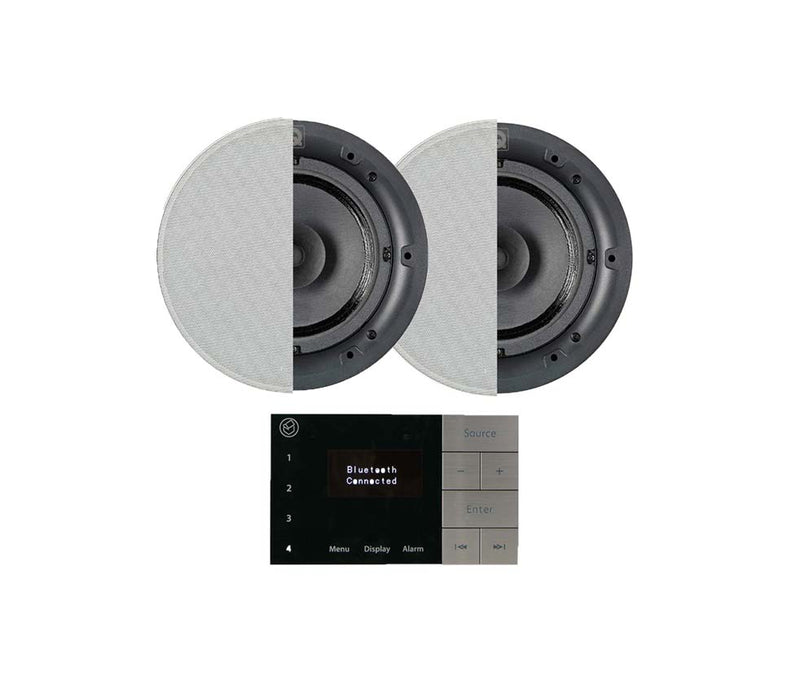 Systemline E100 with 2 x Q Acoustics QI65CB In Ceiling Speakers