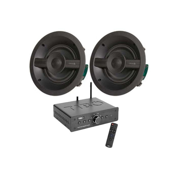 Triad Audio Series 1 In Ceiling Speakers 6½" with TIBO SIA50 Amplifier